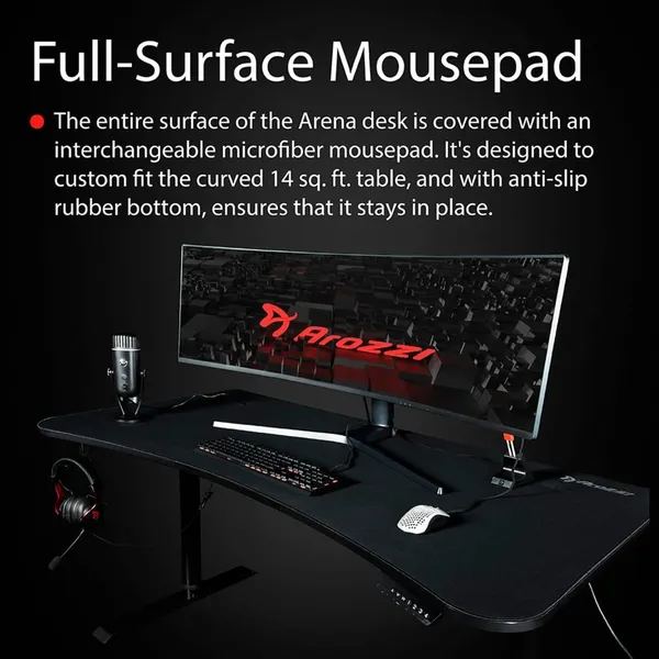 Arena Moto Gaming Table, Black