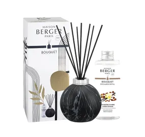 GIFT SET AROMA Diffuser Marbrure Black + Amber Powder Refill 180 ml