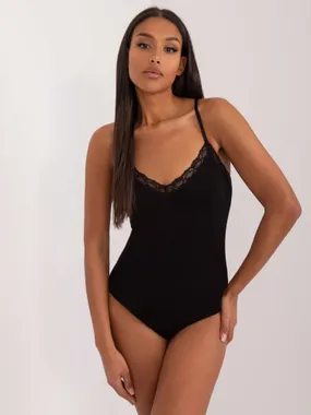 Women's black bodysuit