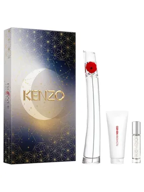 Flower by Kenzo set eau de parfum spray 100ml + body lotion 75ml + eau de parfum spray 10ml