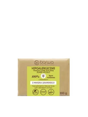 Hypoallergenic traditional Polish gray soap with dandelion extract 100g