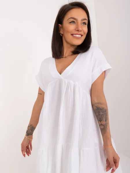 Women's white casual dress