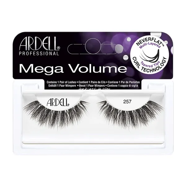 Mega Volume 257 False Eyelashes Black