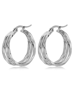 Timeless steel rings earrings STO3696