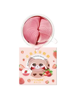 Hydrogel eye patches with hyaluronic acid and natural Strawberry extracts 60 pcs.
