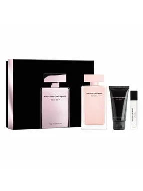Narciso Rodriguez For Her Eau De Perfume Spray 100ml Set 3 Pieces