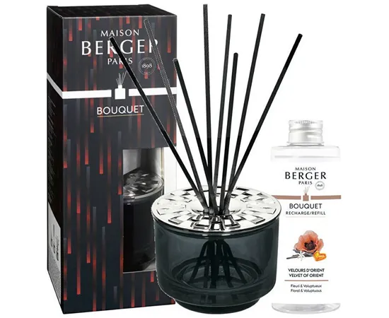 Gift set aroma diffuser Variation black + refill Velvet from Orient 200 ml