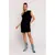 M789 Mini dress with shoulder pads - black