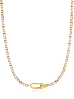 ANIA HAIE N041-03G-W Dance Til Dawn Ladies Necklace, adjustable