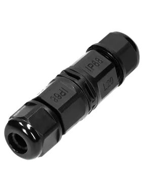 Straight cable connector IP68, 3x4mm?, 450V/25A