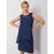 Women's dark blue dress.