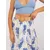 Women's dark blue ruffle skirt