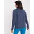 Women's dark blue turtleneck sweater