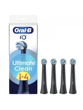 IO Ultimate Clean Black Brush Heads 4 PCS