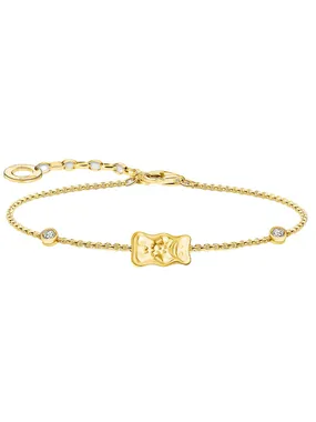Thomas Sabo A2203-414-39-L19V Bracelet with Haribo Gold Bear and Stones Gold-Plated