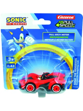 Pojazd Pull & Speed (pull-back) Sonic - Team Sonic Racing Shadow Red