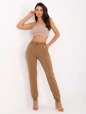 Women's camel sweatpants pants