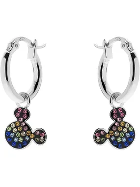 Playful silver Mickey Mouse earrings ES00033SRML.CS