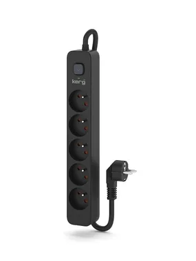 KERG power strip with circuit breaker-5 sockets 16A 3m