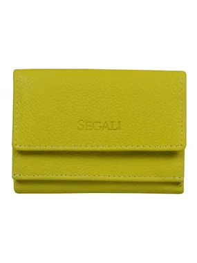 Women's leather wallet 1756 neon lime