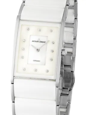 Jacques Lemans 1-1940G Dublin Ceramic ladies 24 x 28 mm