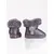 Shelovet gray snow boots for girls with fur