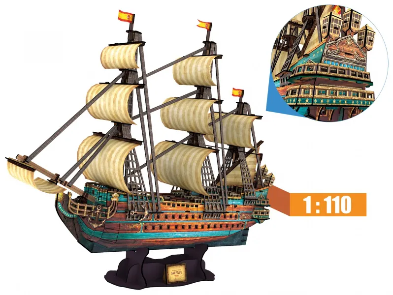 PUZZLE 3D Sailing ship The Spanish ArmadaSan Felipe