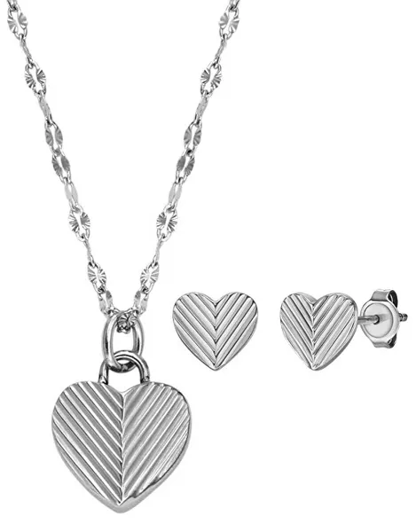 Charming Harlow JF04669SET Steel Jewelry Set (Necklace, Earrings)