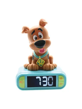 Digital alarm clock with Scooby Doo 3D night light Lexibook