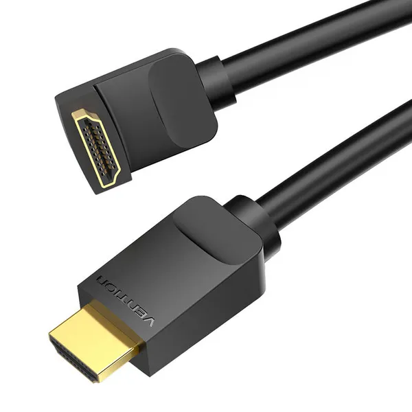 Cable HDMI 2.0 Vention AARBH 2m, Angled 90°, 4K 60Hz (black)