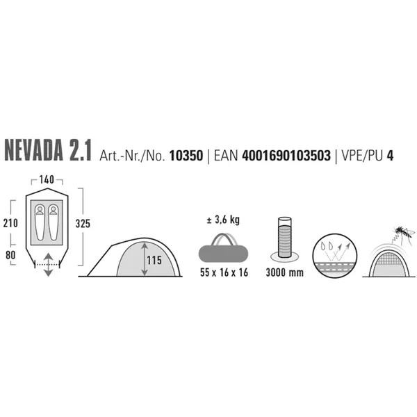 Dome tent Nevada 2.1