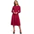 S234 Dress with a flared bottom - cherry red