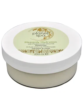 Moisturizing body cream with olive oil Planet Spa (moisturizer Heavenly Hydration with Mediterranean Olive Oil) 200 ml