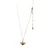 Gold plated bee necklace 12444G