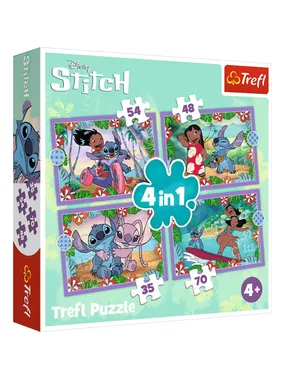 Puzzles 4in1 Crazy day Lilo and Stitch