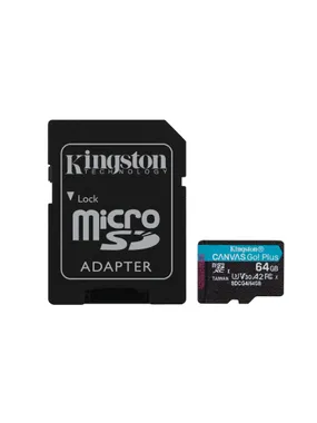 microSD 64GB CanvasGo! Plus 200MB/s A2 U3 V30 + adapter