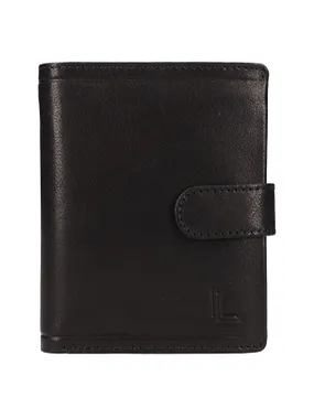 Men's leather wallet 703D BLK