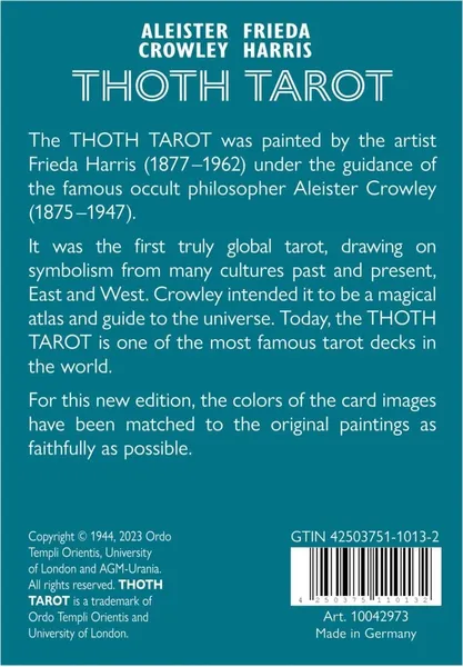 Tarot Crowley cards Tarot Deluxe GB