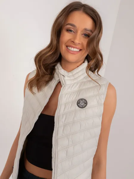 Women's light beige vest