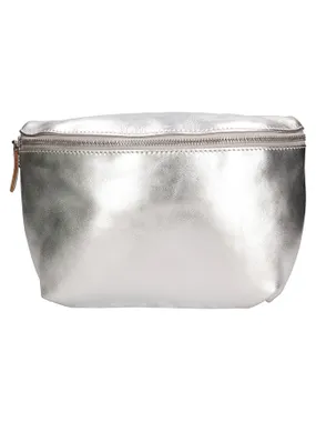 Women's leather waist bag BLC-24-2767 SILVER