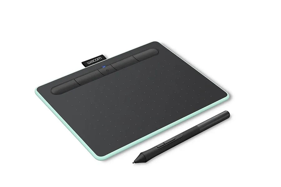 Wacom Intuos M Bluetooth grafiskais planšetdators melns, zaļš 2540 lpi 216 x 135 mm USB/Bluetooth