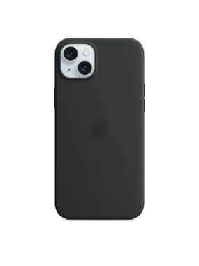 iPhone 15 Plus - Silicone Case MagSafe - Black (Refurbished)