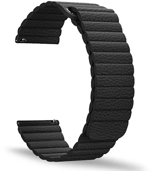 Threaded strap for classic watches - Black 20 mm