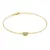 Romantic gilded bracelet with heart BR11AY