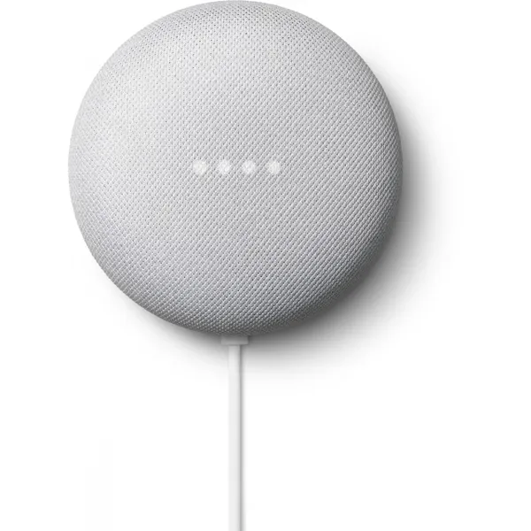 Google Nest Mini - Google Assistant , Round - Gray , Chromecast , Android, IOS, 4cm