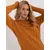 Women's dark yellow cable knit sweater