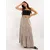 Women's dark beige skirt with ruffles