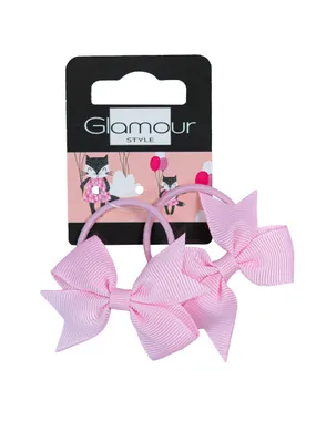 Kids hair bands Pink Bows 2 pcs.