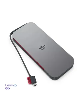 Lenovo GO litija polimērs (LiPo) 10000 mAh bezvadu uzlāde pelēks