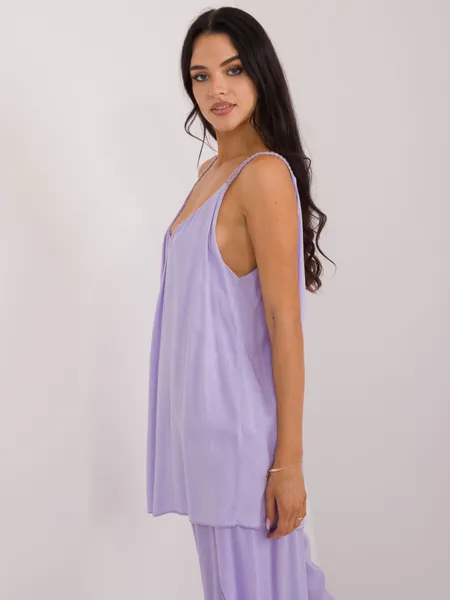 Women's light purple top